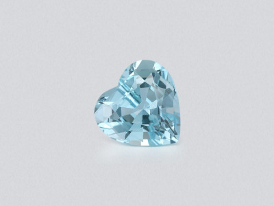 Aquamarine Santa Maria heart shape 4.33 carats, Mozambique photo