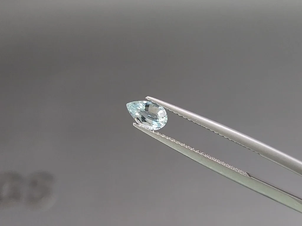 Aquamarine pear cut 0.55 carats, Madagascar Image №3