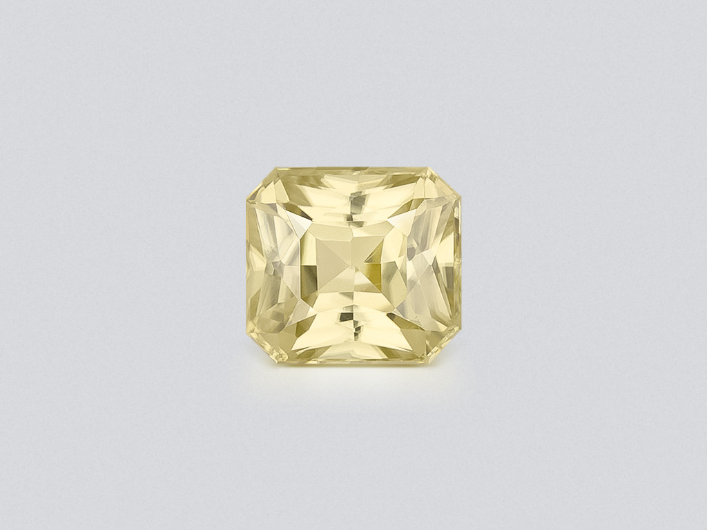 Yellow zircon radiant cut 4.56 carats, Tanzania Image №1