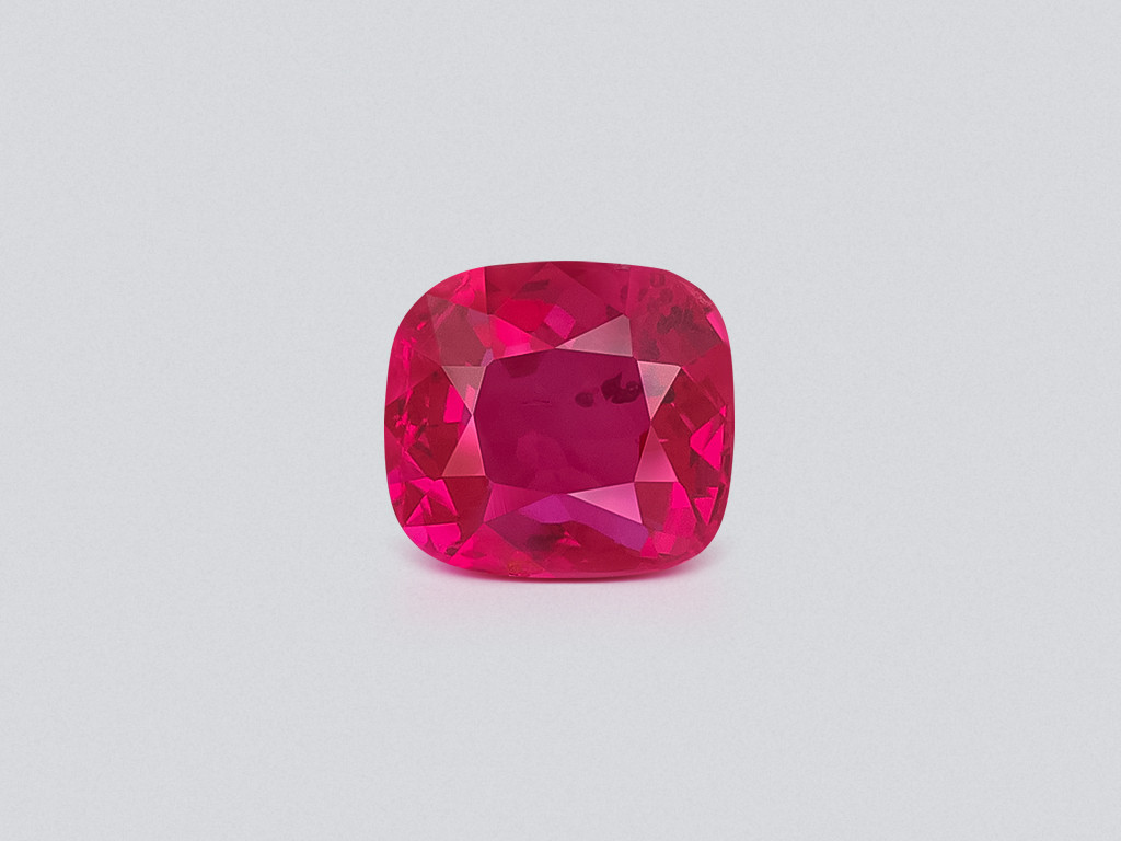Unheated ruby Vivid pink red cushion cut 2.03 carats, Sri Lanka Image №1