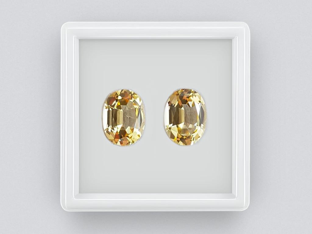 Pair of Brazilian Imperial topazes 5.34 ct Image №1