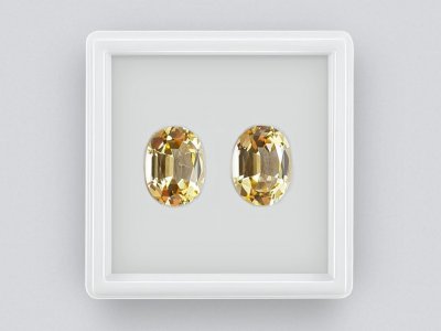 Pair of Brazilian Imperial topazes 5.34 ct photo