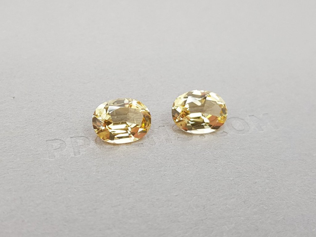 Pair of Brazilian Imperial topazes 5.34 ct Image №4
