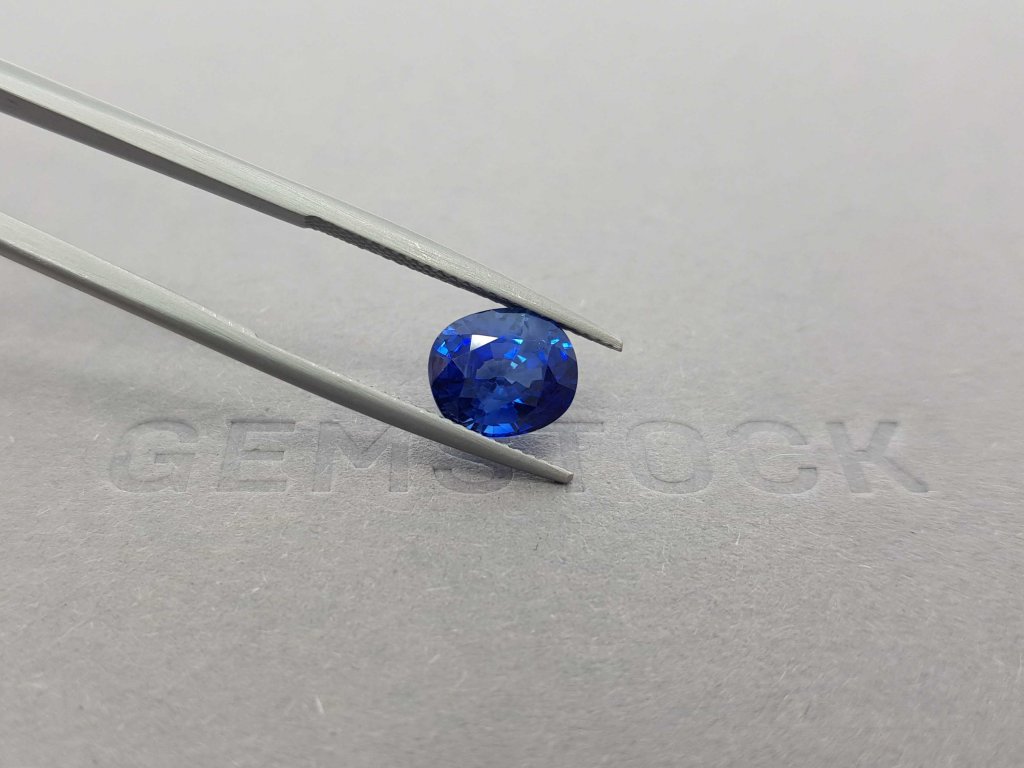 Intense blue cushion cut sapphire 3.86 ct, Sri Lanka, ICA Image №3