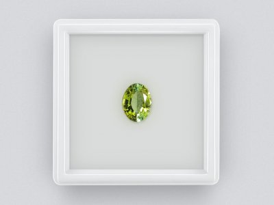 Yellow-green oval cut tourmaline 1.81 ct photo
