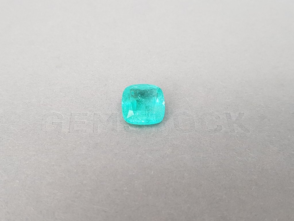Cushion cut neon green-blue Paraiba tourmaline 4.70 ct, Mozambique Image №1