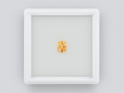 Yellow sapphire radiant cut 0.85 carats, Madagascar photo