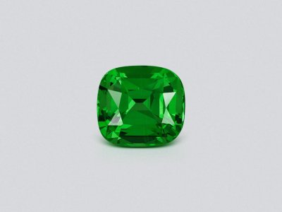 Intense Green tsavorite garnet in cushion cut 2.25 carats, Tanzania photo