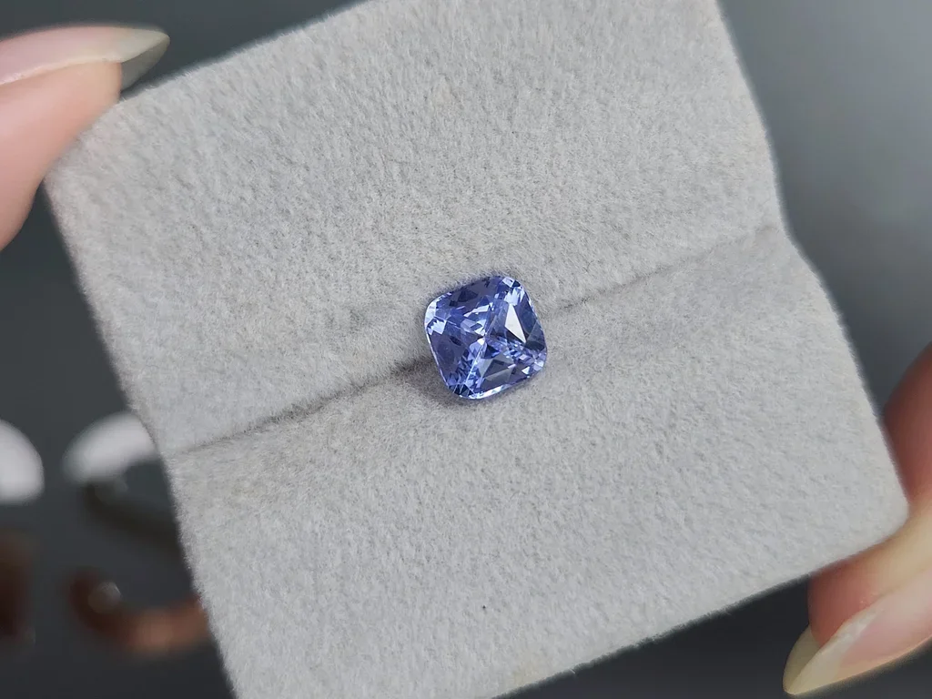 Pastel Blue sapphire in cushion cut 1.75 carats, Sri Lanka Image №4