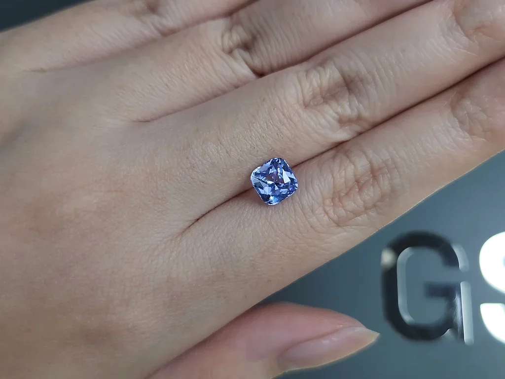 Pastel Blue sapphire in cushion cut 1.75 carats, Sri Lanka Image №2