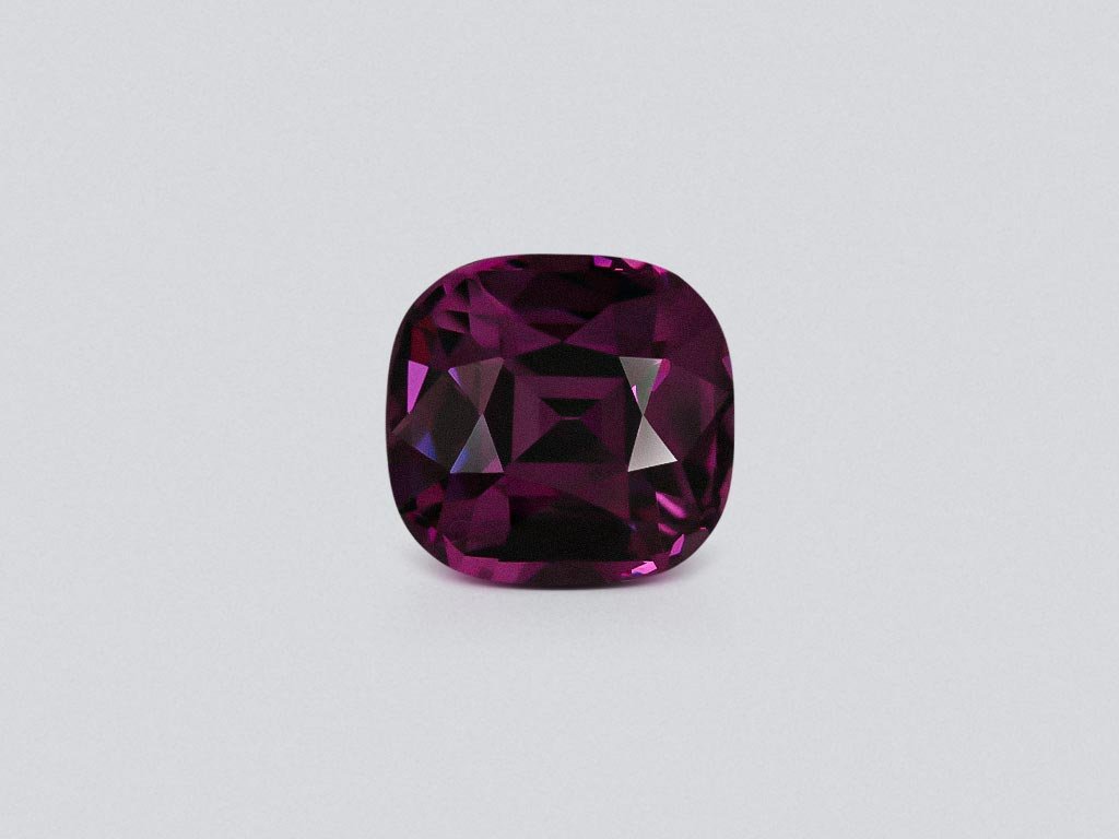 Purple spinel cushion cut 1.76 carats, Tanzania Image №1