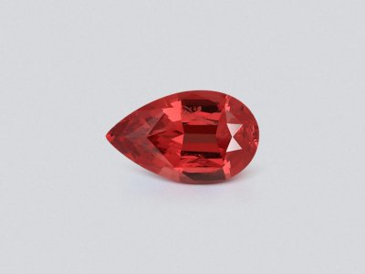 Spinel Mahenge Vibrant pink red pear cut 4.55 carats, Tanzania   photo