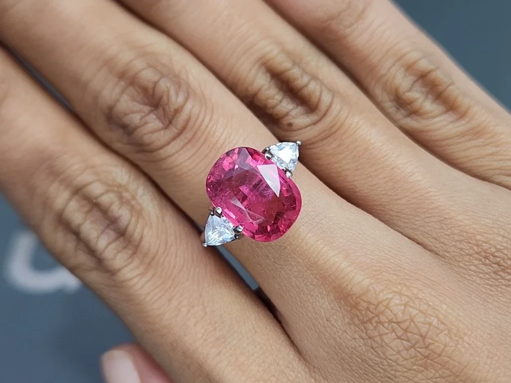 Tourmaline rubellite cushion cut 5.84 carats, Africa Image №5