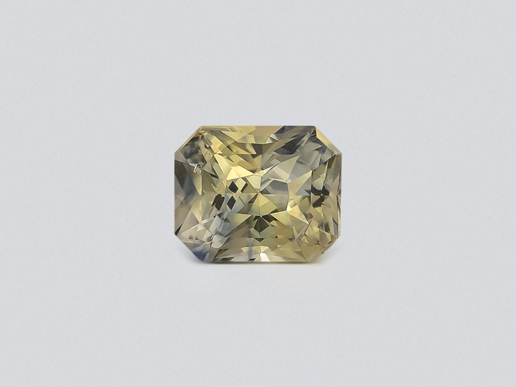 Unheated sapphire Bi-Color radiant cut 1.83 carats, Sri Lanka Image №1