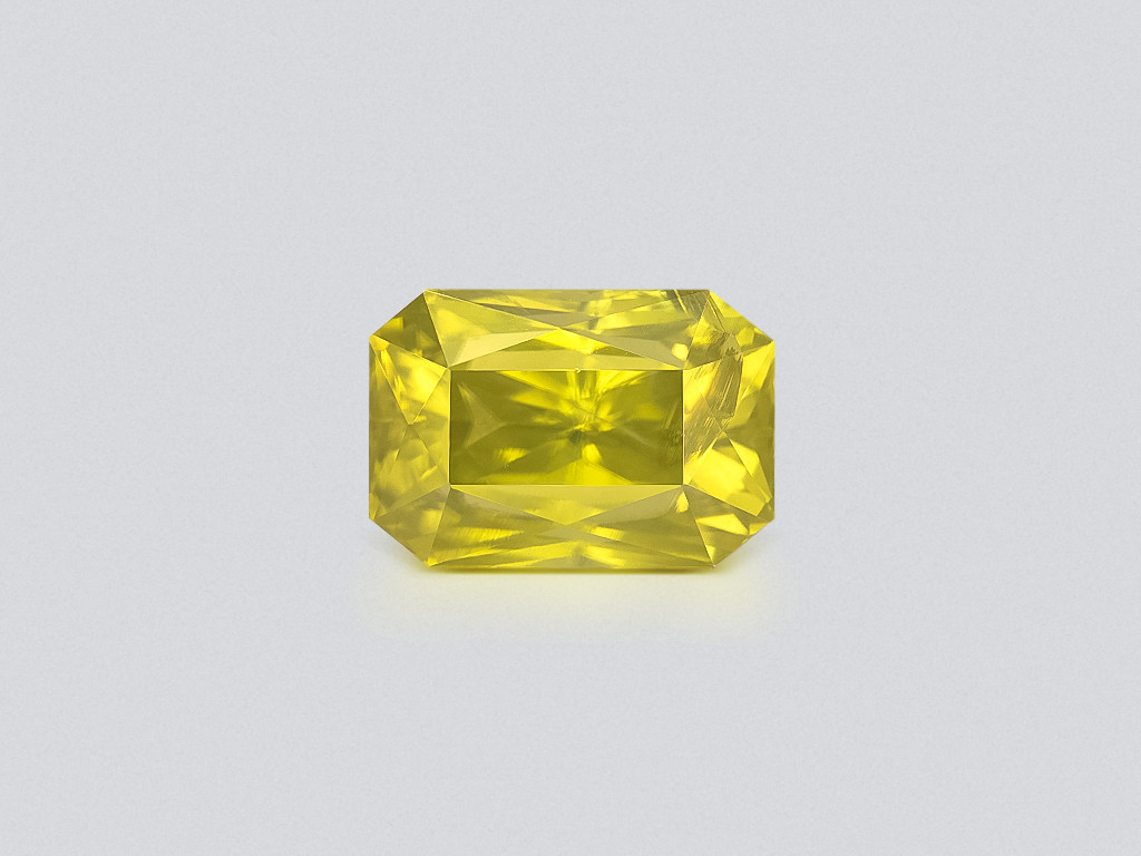 Yellow zircon radiant cut 11.32 carats,Tanzania Image №1