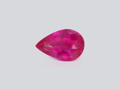 Unheated ruby pink pear cut  5.05 carats, Sri Lanka photo