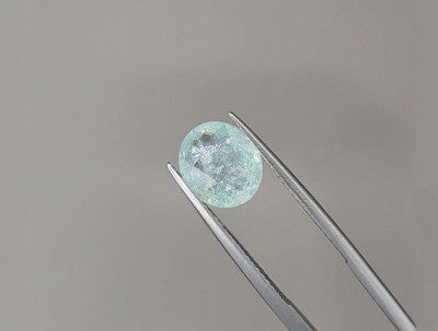 Tourmaline Paraíba  greenish blue oval cut  2.67 carats, Mozambique photo