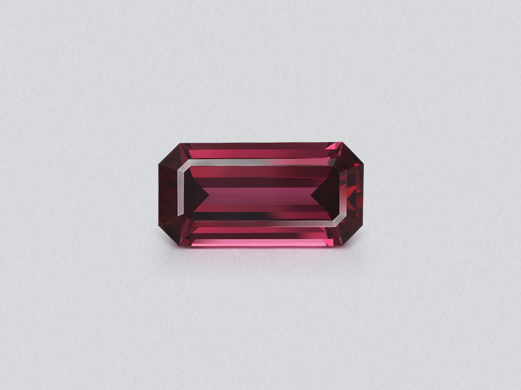Garnet rhodolite octagon cut 4.63 carats, Madagascar Image №1