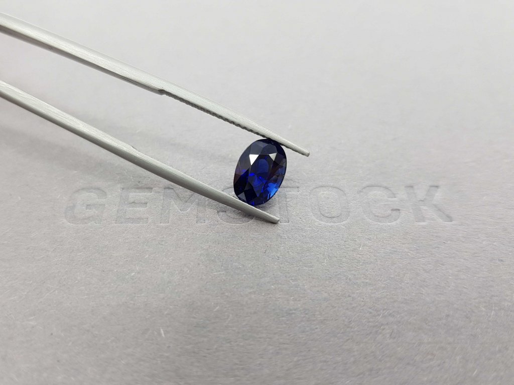 Blue sapphire, oval cut, 2.62 ct, Madagascar Image №4