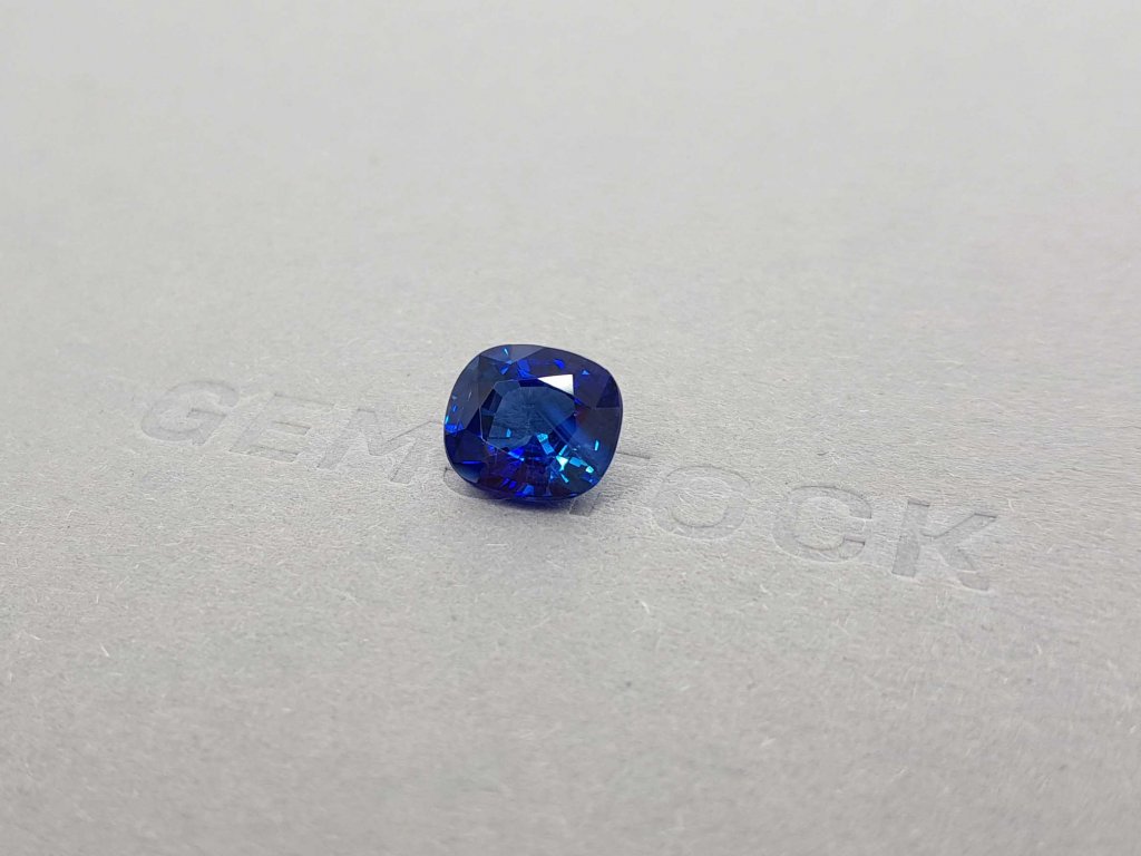 Intense blue cushion cut sapphire 4.40 carats, Sri Lanka, ICA Image №2