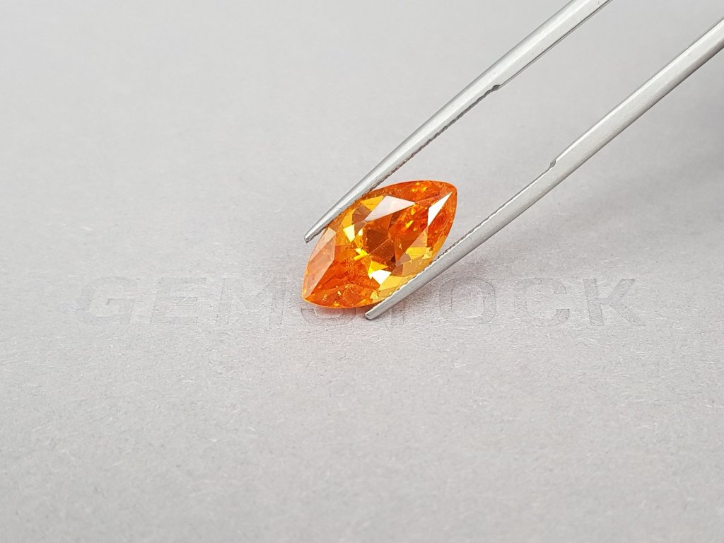 Vibrant orange Fanta spessartine in marquise cut 7.16 ct, Africa Image №5