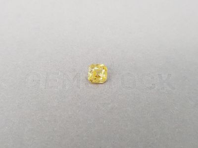 Yellow unheated radiant cut sapphire 2.01 ct, Sri Lanka photo