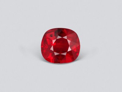 Unheated Pigeon's Blood ruby 2.05 carats in cushion cut, Mozambique photo