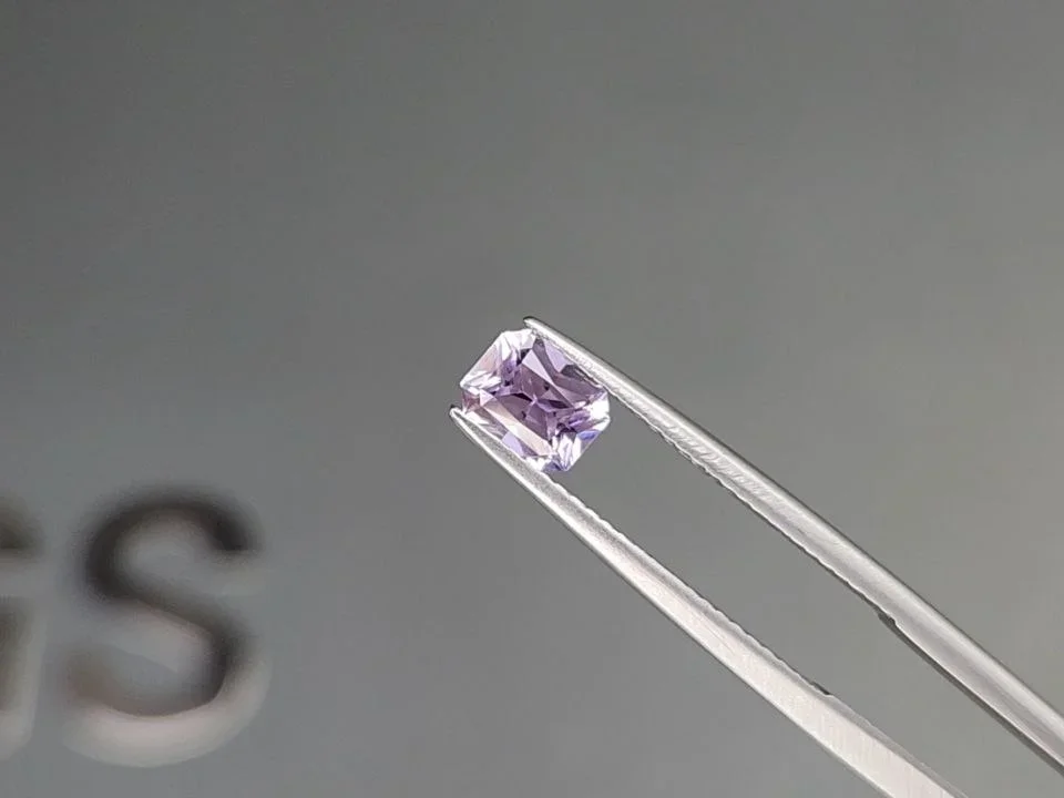 Unheated radiant-cut purple sapphire 0.83 carats, Madagascar Image №3