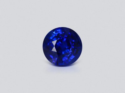 Royal Blue sapphire in round cut 6.03 carats, Sri Lanka  photo