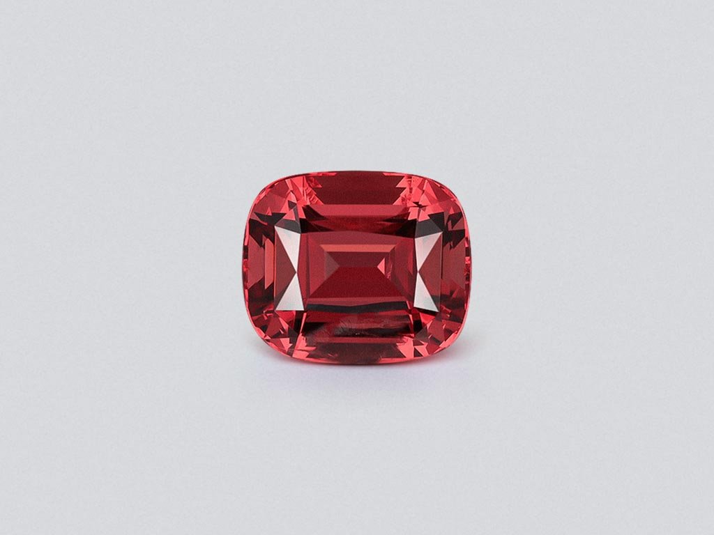 Spinel Mahenge Vibrant red pink cushion cut 2.34 carats, Tanzania   Image №1