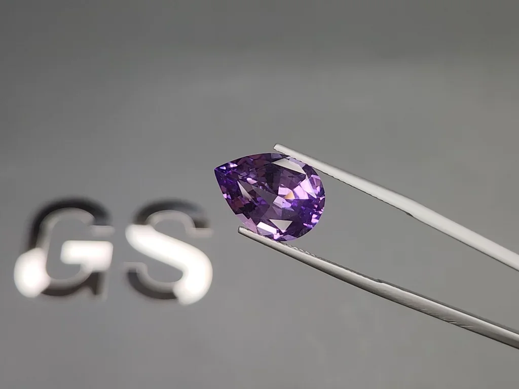 Set of purple amethysts pear cut 17.00-20.00 carats, Brazil Image №3