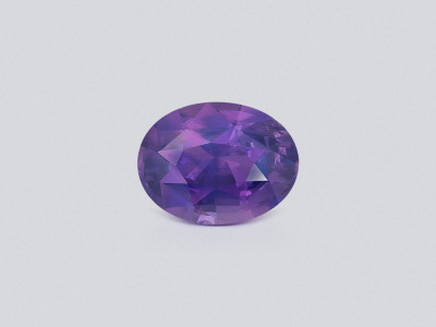 Unheated sapphire with rutile silk effect oval cut 3.60 carats, Sri Lanka photo