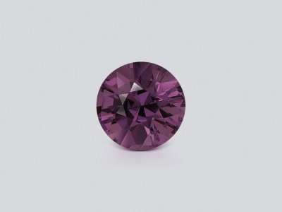 Purple spinel round cut 1.58 carats, Tanzania photo