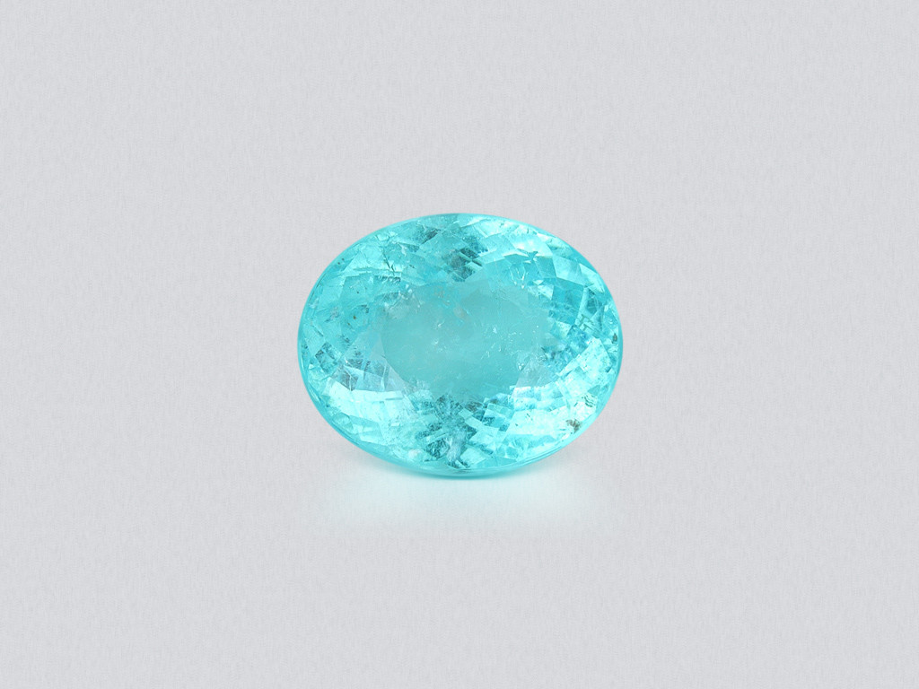 Neon blue Paraiba tourmaline oval cut 8.67 carats, Mozambique Image №1