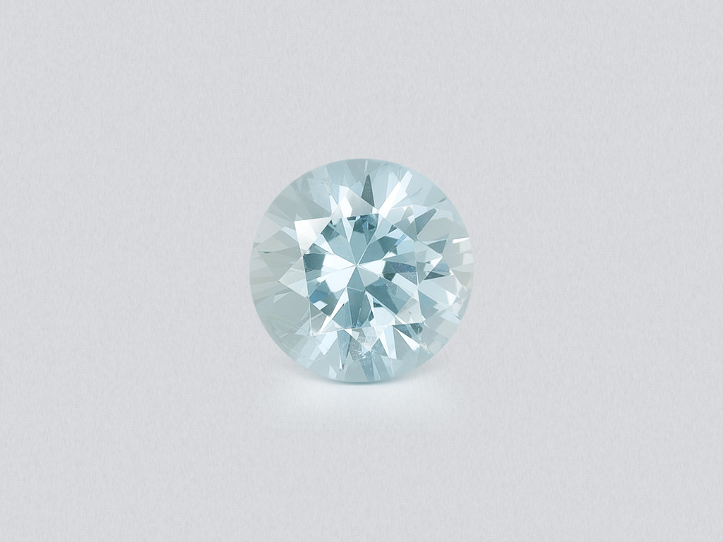 Aquamarine  cut round 0.48 carats, Madagascar  Image №1