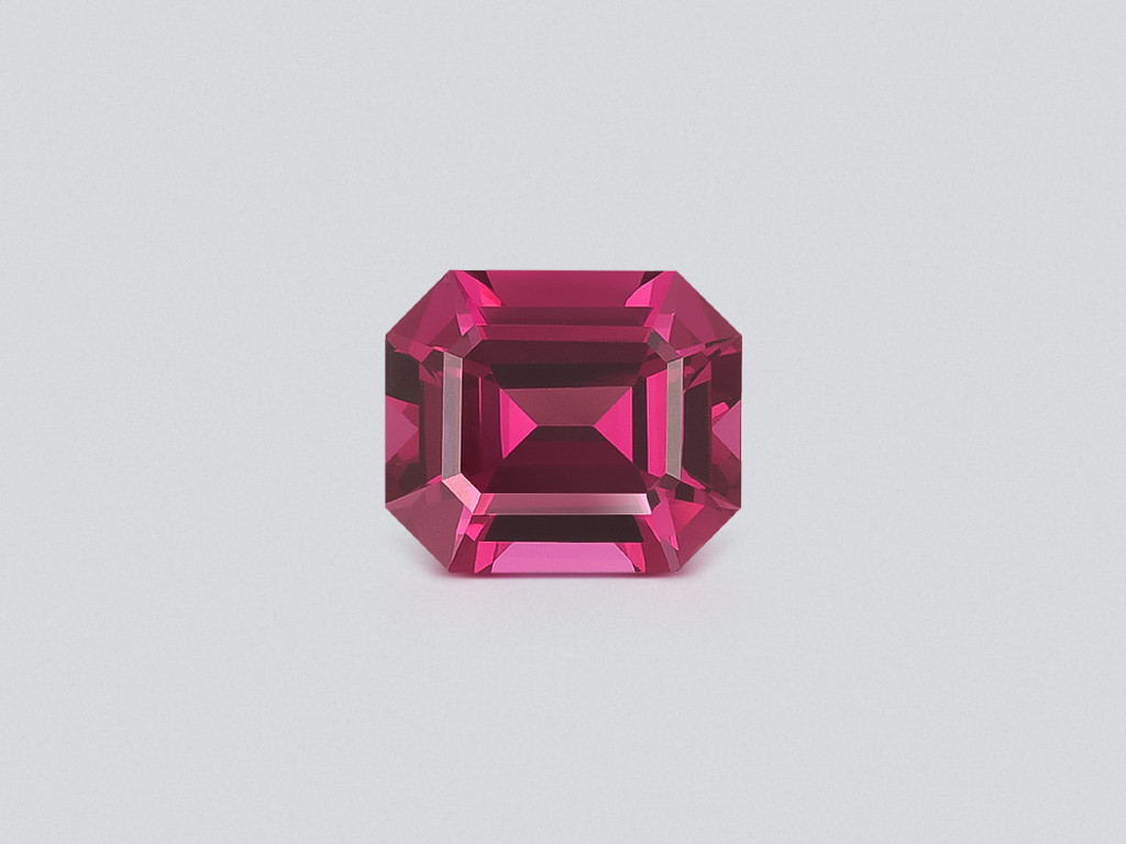 Purple garnet rhodolite octagon cut 2.41 carats, Tanzania Image №1