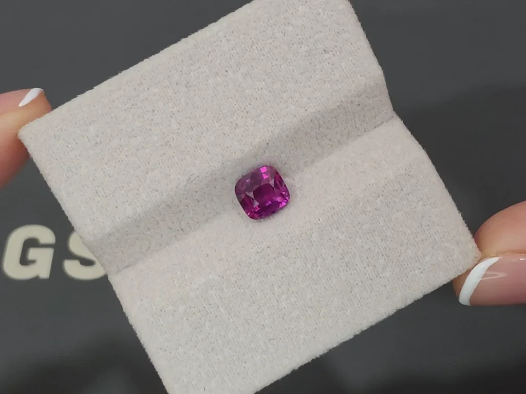 Unheated ruby cushion cut 1.56 carats, Mozambique Image №4