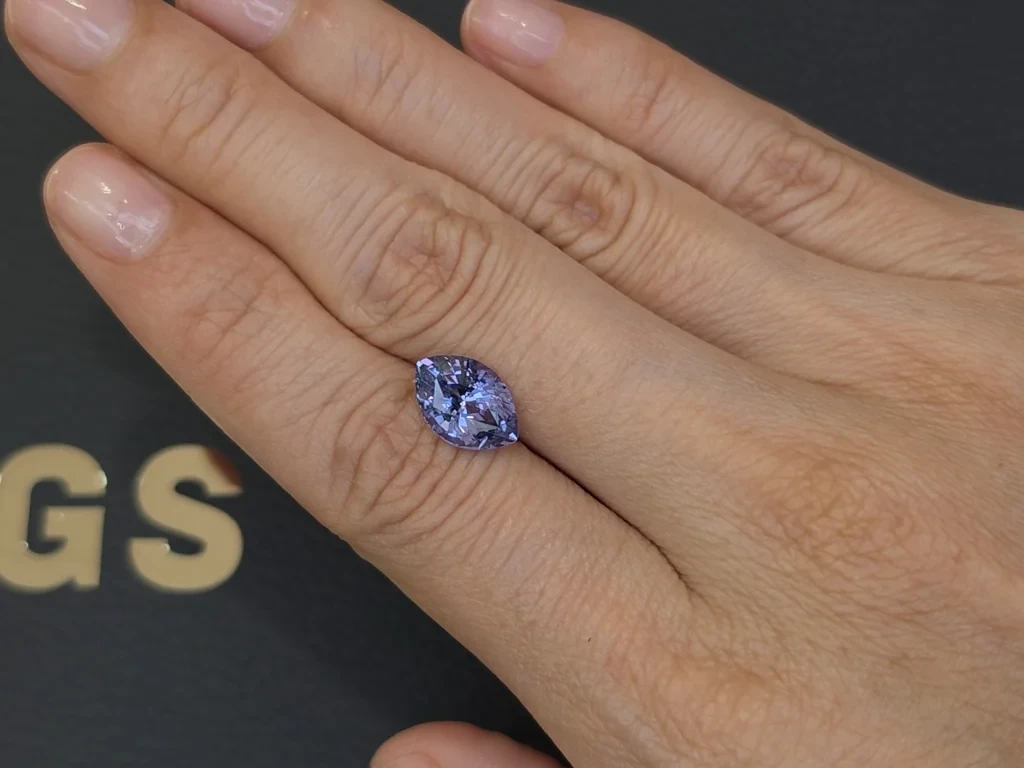 Cobalt spinel  with Vibrant proportions marquise cut 3.11 carats, Vietnam Image №2