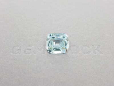 Cushion cut aquamarine 6.04 ct, Zambia, GFCO photo