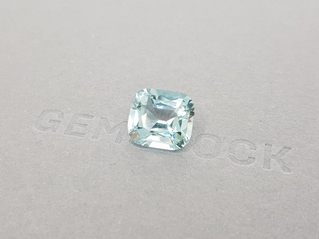Cushion cut aquamarine 6.04 ct, Zambia, GFCO Image №3