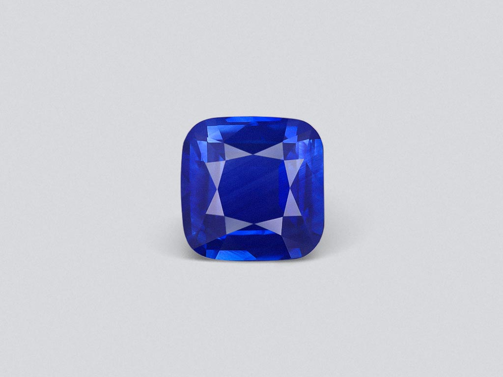 Intense Cornflower sapphire in cushion cut 5.29 carats, Sri Lanka Image №1
