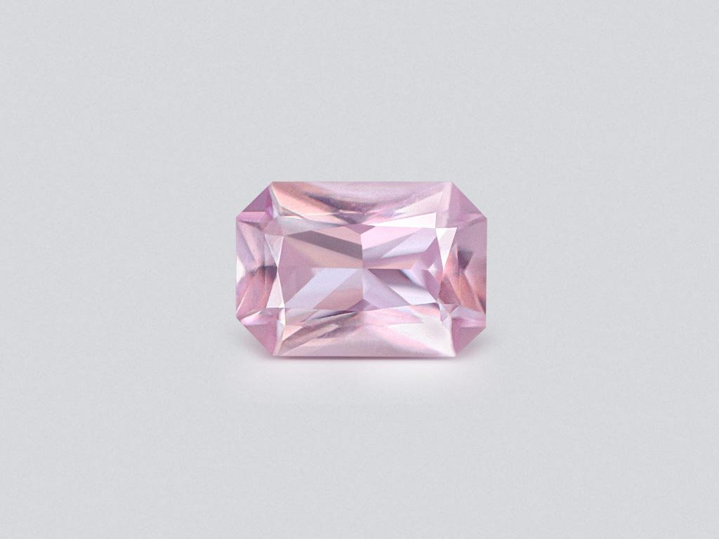 Unheated sapphire (Baby Pink) radiant cut 0.79 carats, Madagascar Image №1