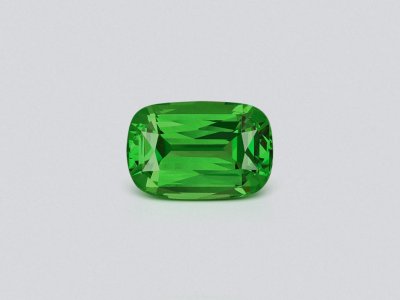 Intense Green tsavorite garnet in cushion cut 1.79 carats, Tanzania photo
