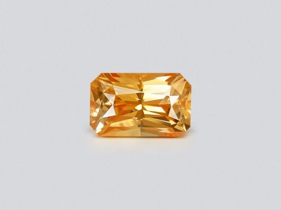 Vivid yellow sapphire in radiant cut 1.58 carats, Sri Lanka photo