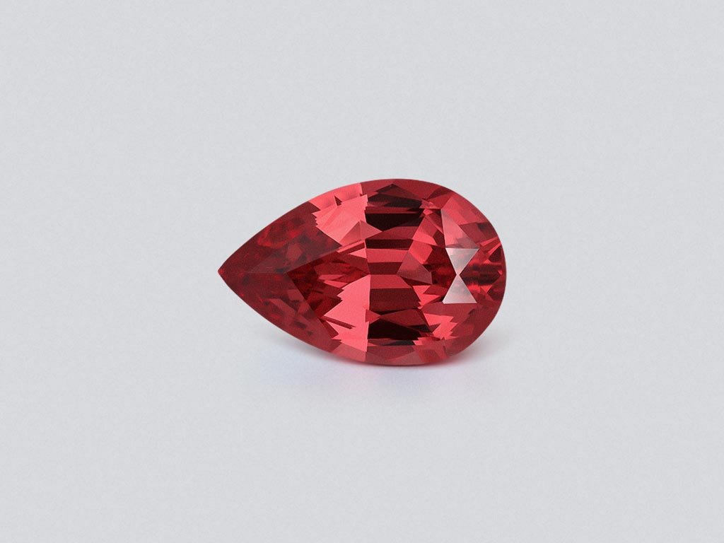 Spinel Mahenge Vibrant pink red 3.63 carats pear cut 3.63 carats, Tanzania Image №1