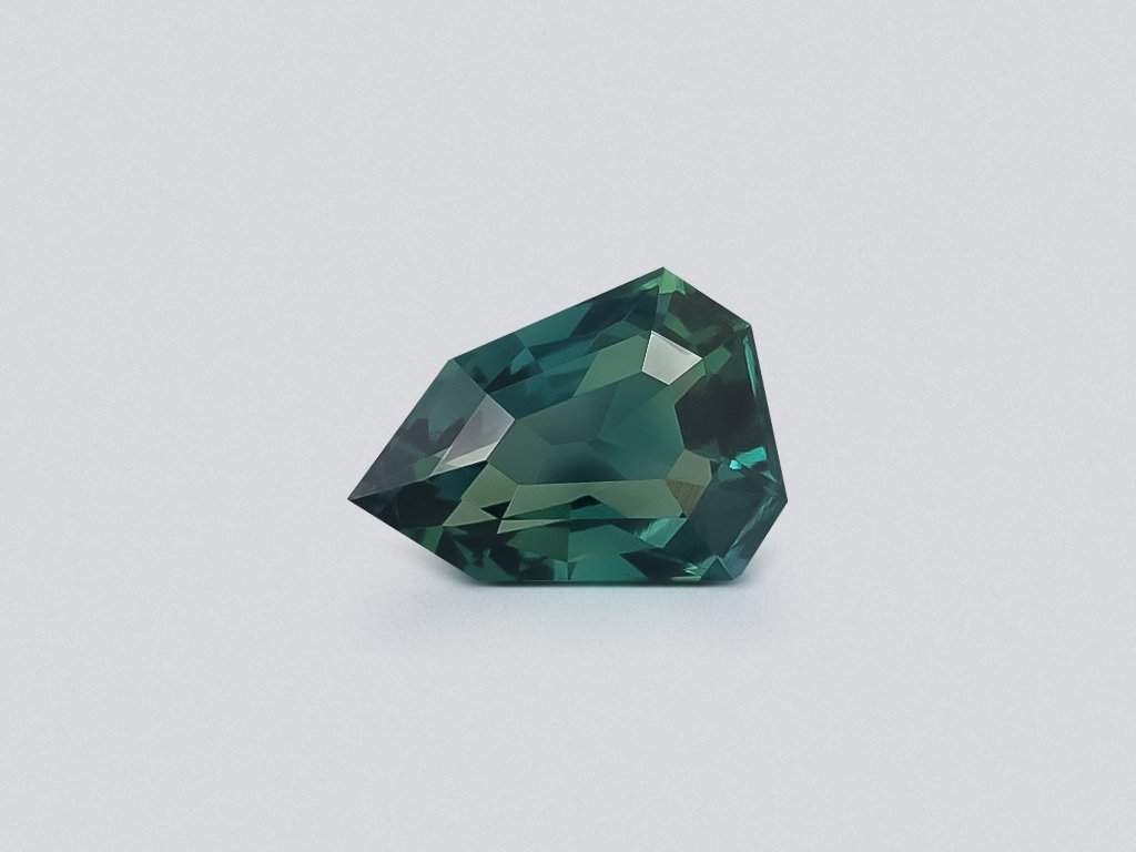 Sapphire Teal fancy cut 1.03 carats, Madagascar Image №1