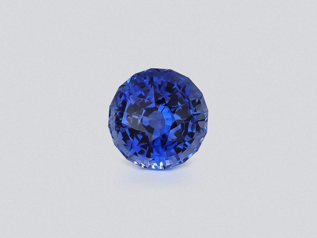 Sapphire Cornflower Blue round cut 4.14 carats, Sri Lanka Image №1
