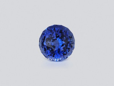 Sapphire Cornflower Blue round cut 4.14 carats, Sri Lanka photo