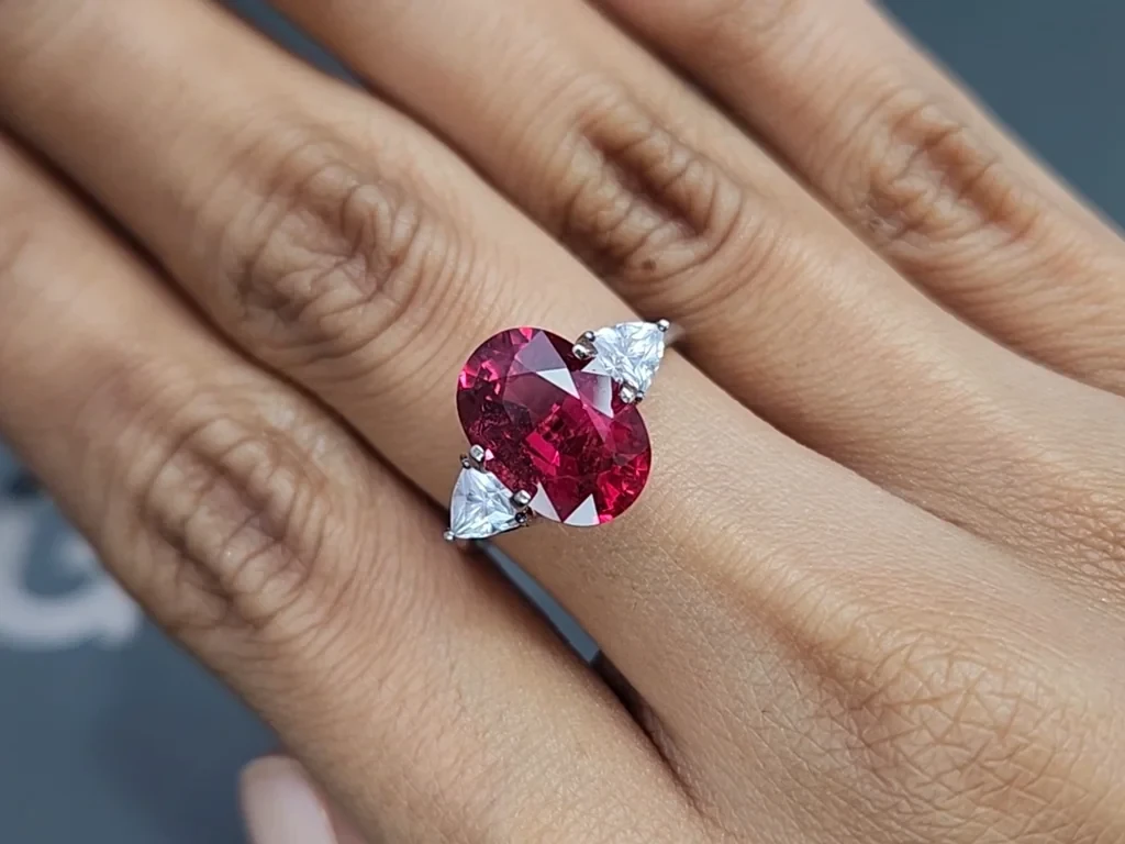 Tourmaline rubellite oval cut 4.44 carats, Africa Image №5