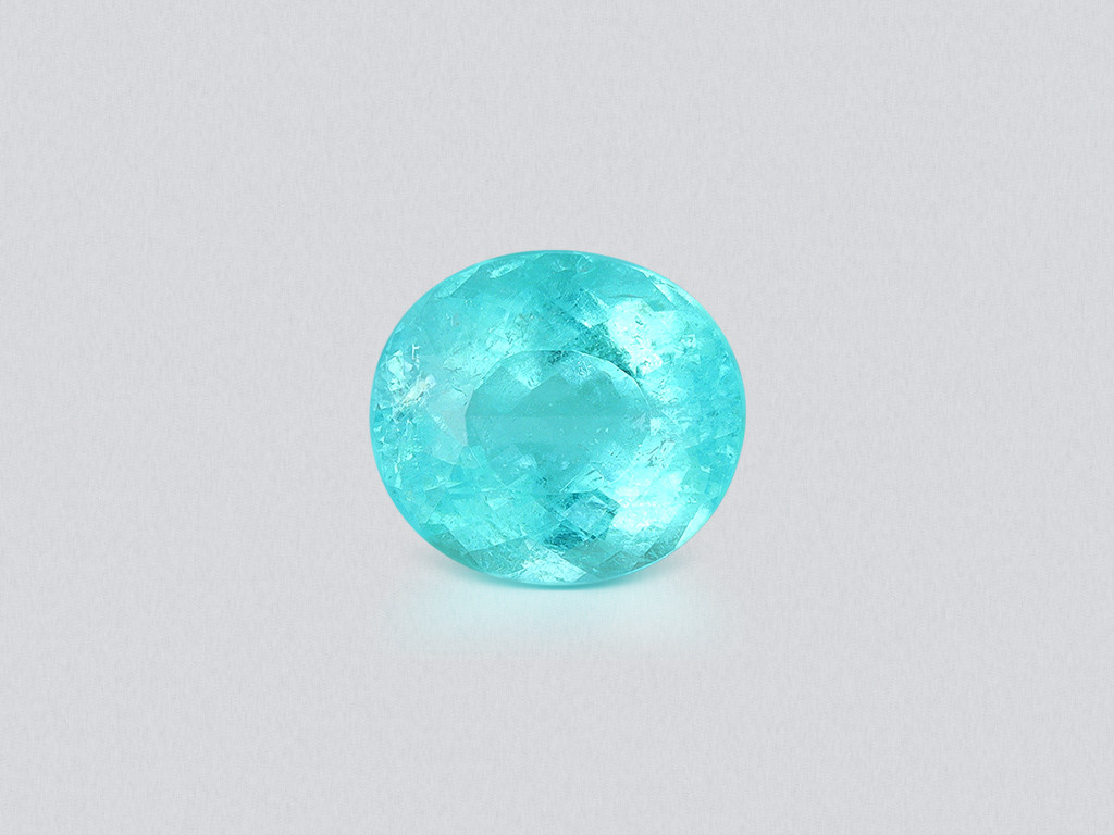 Sugar Neon blue Paraiba tourmaline oval cut 8.92 carats, Mozambique Image №1
